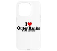 ME ENCANTA HEART THE OUTER BANKS, CAROLINA DEL NORTE, BOX Carcasa para iPhone 15 Pro