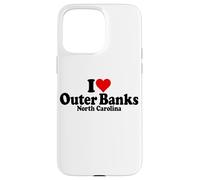 ME ENCANTA HEART THE OUTER BANKS, CAROLINA DEL NORTE, BOX Carcasa para iPhone 15 Pro Max