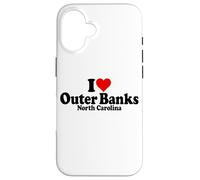 ME ENCANTA HEART THE OUTER BANKS, CAROLINA DEL NORTE, BOX Carcasa para iPhone 16