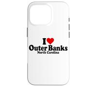 ME ENCANTA HEART THE OUTER BANKS, CAROLINA DEL NORTE, BOX Carcasa para iPhone 16 Pro