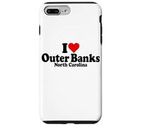 ME ENCANTA HEART THE OUTER BANKS, CAROLINA DEL NORTE, BOX Carcasa para iPhone 7 Plus/8 Plus