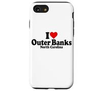 ME ENCANTA HEART THE OUTER BANKS, CAROLINA DEL NORTE, BOX Carcasa para iPhone SE (2020) / 7 / 8