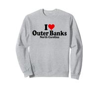 ME ENCANTA HEART THE OUTER BANKS, CAROLINA DEL NORTE, BOX Sudadera