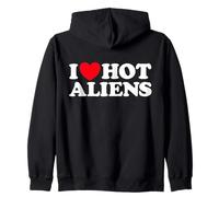 Me Encanta Hot Aliens Funny Extraterrestre Scifi ET Space UFO Sudadera con Capucha