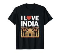 Me encanta India Taj Mahal Paisley Heritage Pride Camiseta