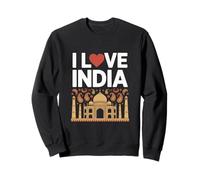 Me encanta India Taj Mahal Paisley Heritage Pride Sudadera