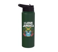 Me encanta Jamaica Tropical Island Vibes Stainless Steel Insulated Water Bottle