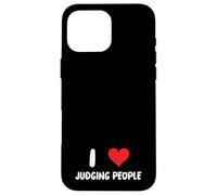 Me Encanta juzgar a la Gente - Heart - Watch Judge Carcasa para iPhone 16 Pro MAX