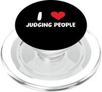 Me Encanta juzgar a la Gente - Heart - Watch Judge PopSockets PopGrip para MagSafe