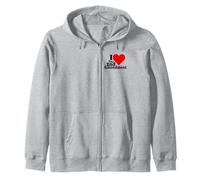 ME ENCANTA LA 2ª ENMIENDA CORAZO LA SEGUNDA ENMIENDA Sudadera con Capucha