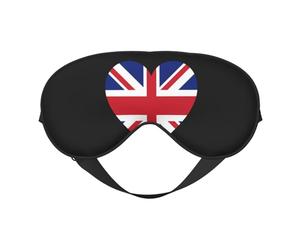 Me encanta la bandera del Reino Unido 11 Me encanta la bandera del Reino Unido Máscaras para dormir Correa ajustable Máscara de ojos suave para mujeres Hombres Viajes Trabajo Hogar