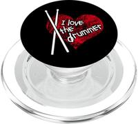 Me Encanta la batería | Banda de Rock batería percusión PopSockets PopGrip para MagSafe