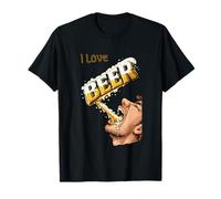 ¡ME Encanta LA Cerveza! Solo VIERLA EN MI Garganta, por F Camiseta