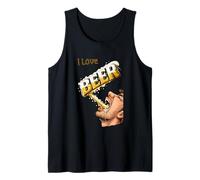 ¡ME Encanta LA Cerveza! Solo VIERLA EN MI Garganta, por F Camiseta sin Mangas