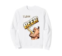 ¡ME Encanta LA Cerveza! Solo VIERLA EN MI Garganta, por F Sudadera