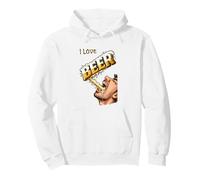 ¡ME Encanta LA Cerveza! Solo VIERLA EN MI Garganta, por F Sudadera con Capucha