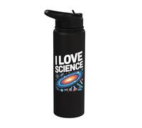 Me encanta la ciencia entusiasta del universo cósmico Stainless Steel Insulated Water Bottle