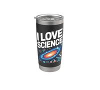 Me encanta la ciencia entusiasta del universo cósmico Vaso térmico de acero inoxidable de doble pared