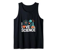 Me Encanta la Ciencia química diseño de átomos Camiseta sin Mangas