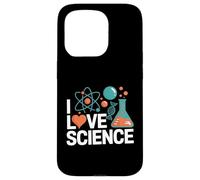 Me Encanta la Ciencia química diseño de átomos Carcasa para iPhone 15 Pro