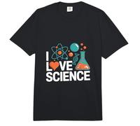 Me Encanta la Ciencia química diseño de átomos Comfort Colors Adult Heavyweight T-Shirt