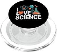 Me Encanta la Ciencia química diseño de átomos PopSockets PopGrip para MagSafe