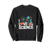 Me Encanta la Ciencia química diseño de átomos Sudadera