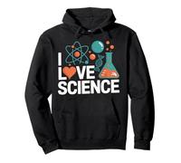Me Encanta la Ciencia química diseño de átomos Sudadera con Capucha