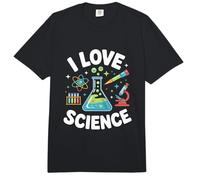 Me Encanta la Ciencia Química Física Biología Comfort Colors Adult Heavyweight T-Shirt