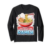 Me Encanta la Comida Japonesa para Amantes de los Fideos Ramen Manga Larga