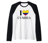 Me Encanta la Danza de Cumbia Camiseta Manga Raglan