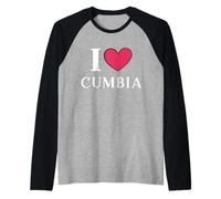 Me Encanta la Danza de Cumbia Camiseta Manga Raglan