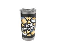 Me encanta la delicia de los entusiastas de la mayonesa Vaso térmico de acero inoxidable de doble pared