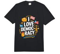 Me Encanta la Democracia Derecho al Voto Expresión Comfort Colors Adult Heavyweight T-Shirt
