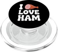 Me Encanta la diversión de los Amantes de la Carne de los Amantes del jamón PopSockets PopGrip para MagSafe