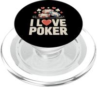 Me encanta la diversión de Poker Heart Chips Casino PopSockets PopGrip para MagSafe