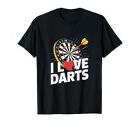 Me Encanta la diversión del Juego Darts Bullseye Target Camiseta gráfica económica