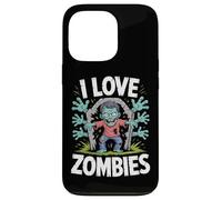 Me encanta la diversión espeluznante de los zombis en los cementerios Carcasa para iPhone 13 Pro