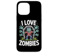 Me encanta la diversión espeluznante de los zombis en los cementerios Carcasa para iPhone 13 Pro Max