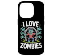 Me encanta la diversión espeluznante de los zombis en los cementerios Carcasa para iPhone 14 Pro