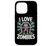 Me encanta la diversión espeluznante de los zombis en los cementerios Carcasa para iPhone 14 Pro Max