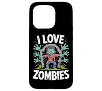Me encanta la diversión espeluznante de los zombis en los cementerios Carcasa para iPhone 15 Pro