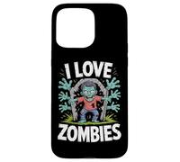 Me encanta la diversión espeluznante de los zombis en los cementerios Carcasa para iPhone 15 Pro Max