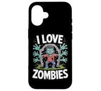Me encanta la diversión espeluznante de los zombis en los cementerios Carcasa para iPhone 16