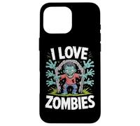 Me encanta la diversión espeluznante de los zombis en los cementerios Carcasa para iPhone 16 Pro Max