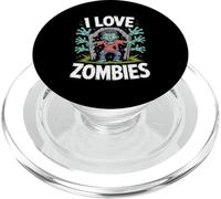 Me encanta la diversión espeluznante de los zombis en los cementerios PopSockets PopGrip para MagSafe