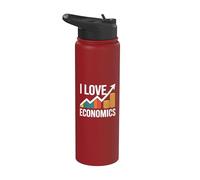 Me encanta la economía Crecimiento financiero Stainless Steel Insulated Water Bottle