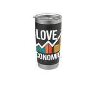 Me encanta la economía Crecimiento financiero Vaso térmico de acero inoxidable de doble pared