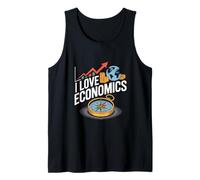 Me encanta la economía Tendencias del mercado Perspectiva global Camiseta sin Mangas