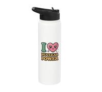 Me encanta la energía nuclear Stainless Steel Insulated Water Bottle